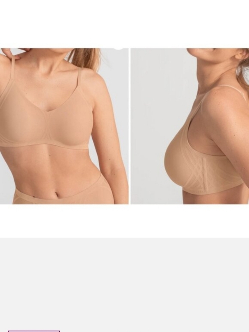 Honeylove Silhouette Bra Nude Large